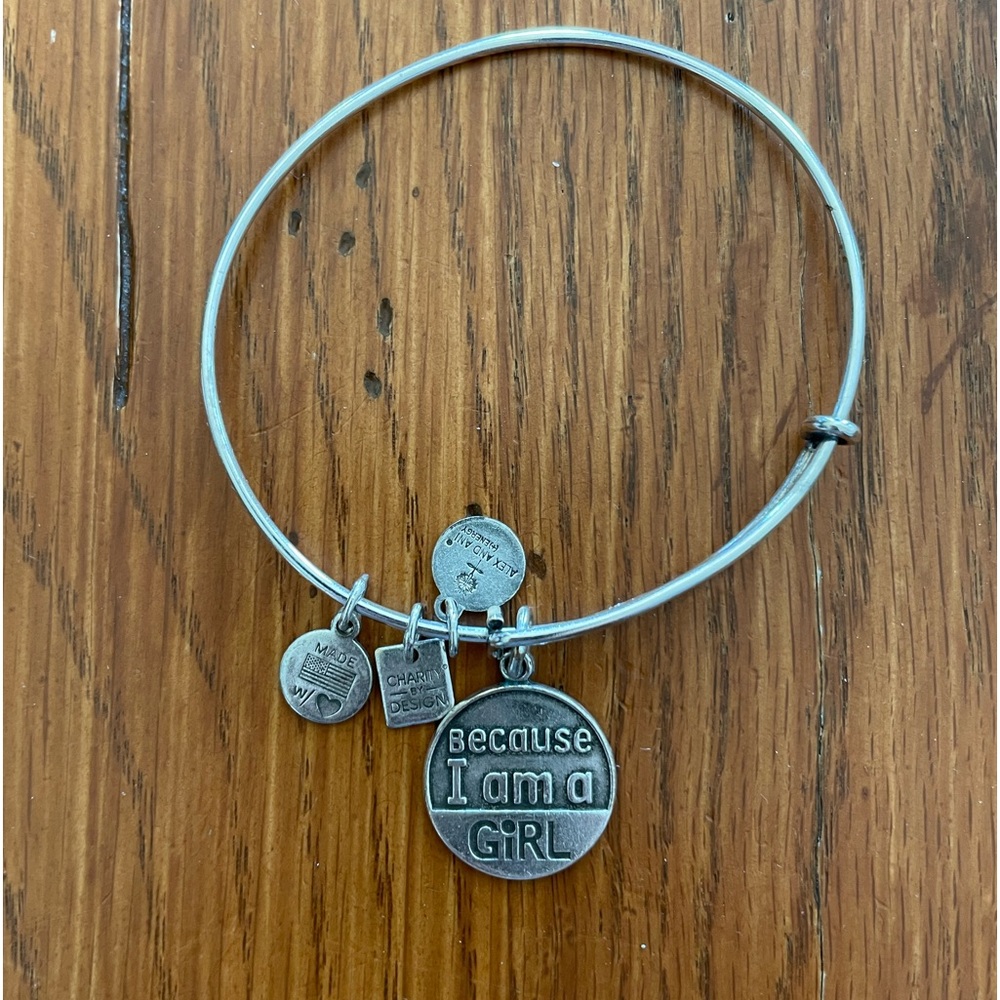 Alex and Ani Charm Bangle “Because I am a Girl”